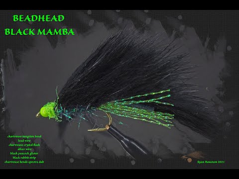 FLY TYING THE BEADHEAD BLACK MAMBA STALKING FLY WITH RYAN HOUSTON