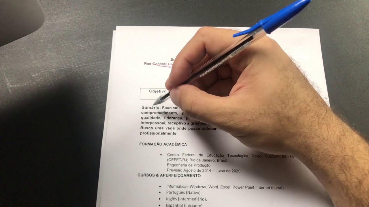 Correção de Currículo