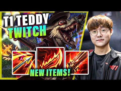 T1 TEDDY PLAYING TWITCH MID W/ NEW ITEMS VS CASSI | S11 T1 PLAYERS STREAM HIGHLIGHTS