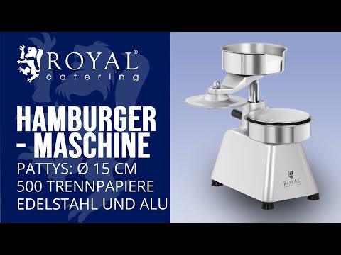 Video - Hamburger-Maschine - 15 cm