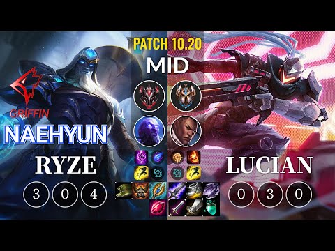 GRF Naehyun Ryze vs Lucian Mid - KR Patch 10.20