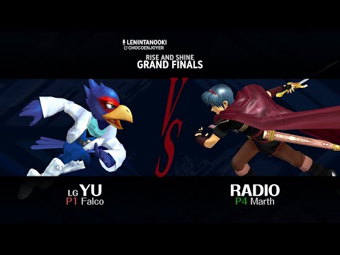 LG Yu (Falco) vs radio (Marth) - Grand Finals | Rise and Shine | Melee Singles SSBM
