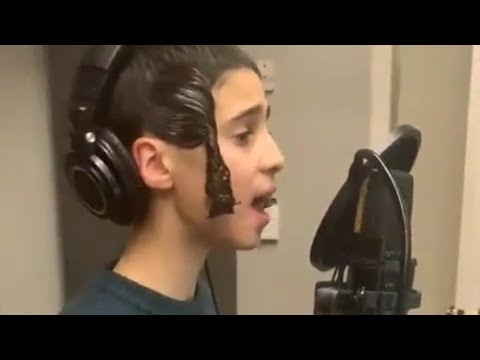 Wonder Boy Yossi Lax Singing In Studio
