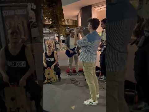 usking around Bucharest #jazz #trumpet #valentin #busking