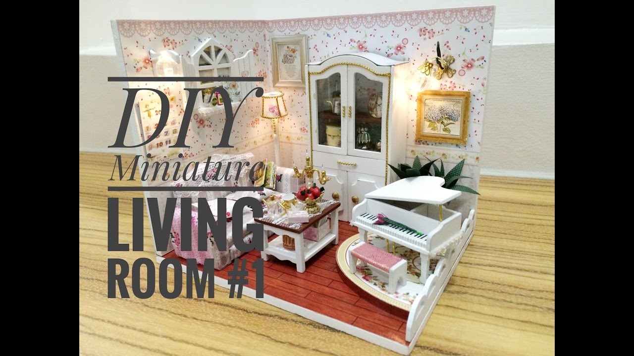 DIY Miniature Living Room Kit #1'Thick Love' with a Piano ('㳖密爱恋' DIY 小房)
