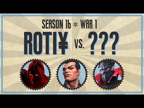 Alliance War: Season 16, War 1 | ROTI¥ vs. ? | Marvel Contest of Champions