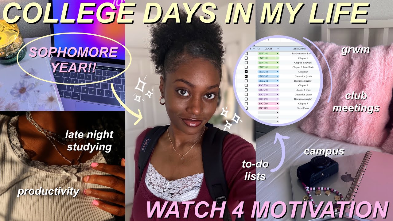College Vlog | productivity, studying, campus, late nights, to-do lists, & more!