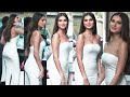 Tara Sutaria With BF Flaunts Her HOT Exy Figure In White Bodycone Dress Snapped At Prithvi Thera