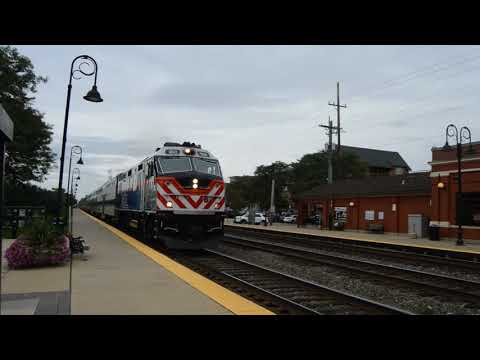Three Metra Expresses and a Local