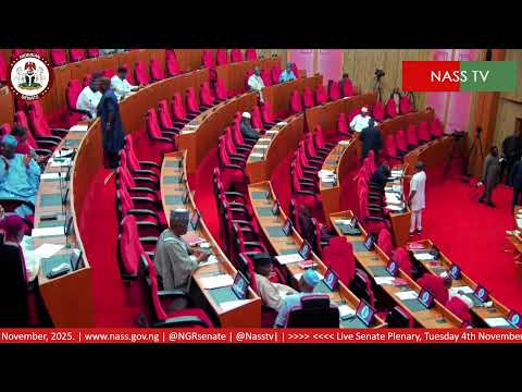 LIVE SENATE PLENARY TUESDAY, 4TH  0F NOVEMBER 2025.
