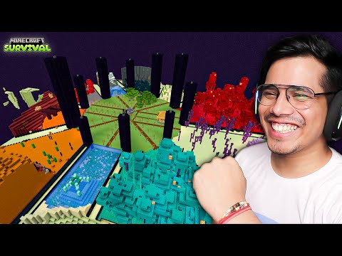 Transforming The Entire End In Minecraft Survival 😍
