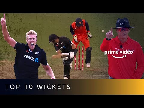 Top 10 Wickets | New Zealand vs Netherlands | 1st ODI | Amazon Prime Video