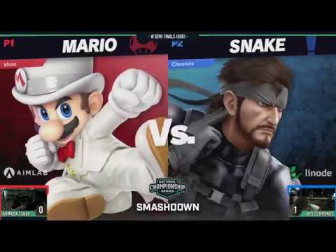 Smashdown Minor (Oct. '19) - Armada|Shoe (ZSS, Mario) Vs. AeS|Chronos (Snake) - W Semi Finals