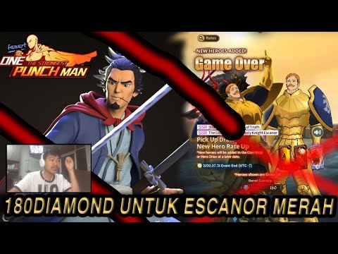 NYERAH UNTUK ATOMIC!! GACHA🔥🔥 180 DIAMOND UNTUK ESCANOR MERAH - The Seven Deadly Sins: Grand Cross