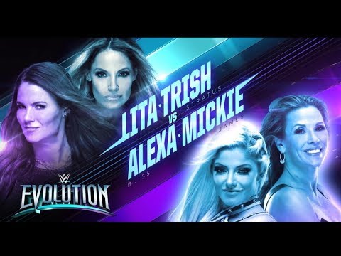 Trish Stratus & Lita Vs Alexa Bliss & Mickie James: Evolution #WWE2K19 #Evolution