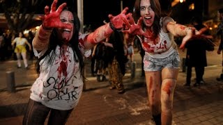 preview picture of video 'Zombie Walk in Tel Aviv, Israel (2015)'