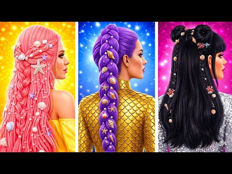 GOOD vs BAD Mermaid! 🧜‍♀️✨  Who Wins This Gorgeous Transformation?
