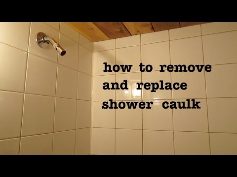 How to remove old shower silicone caulk and apply new and ...
