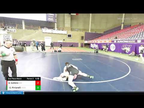 187 Lbs 2nd Place Match - Gino Pintarelli, Yuba Sutter Combat Wrestling Club Vs David Calkins, Del