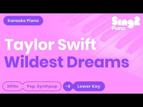 Wildest Dreams (Lower Key - Piano karaoke demo) Taylor Swift