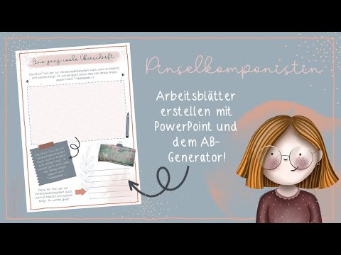 Arbeitsblätter erstellen mit PowerPoint und dem Arbeitsblatt-Creator // PINSELKOMPONISTIN