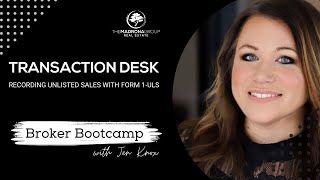 Recording Unlisted Sales with MLS Form 1-ULS | Broker Bootcamp with Jen Knox