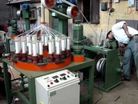 32 Spindles Rope Braiding machine with core setter and rope winder
