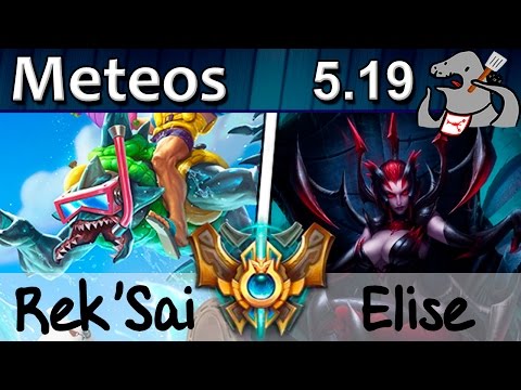 Meteos - Rek'Sai vs Elise - Jungle - Challenger S5 | 370