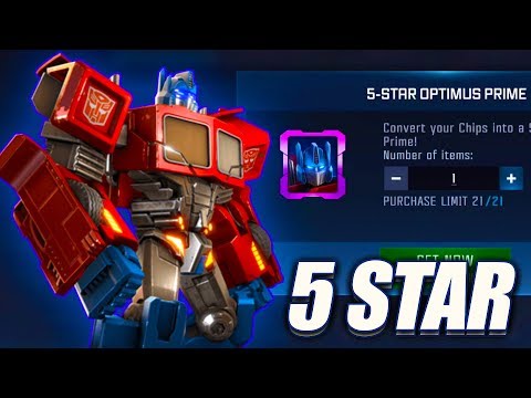 5 STAR OPTIMUS PRIME UNLOCK & RANK UP - Transformers: Forged To Fight