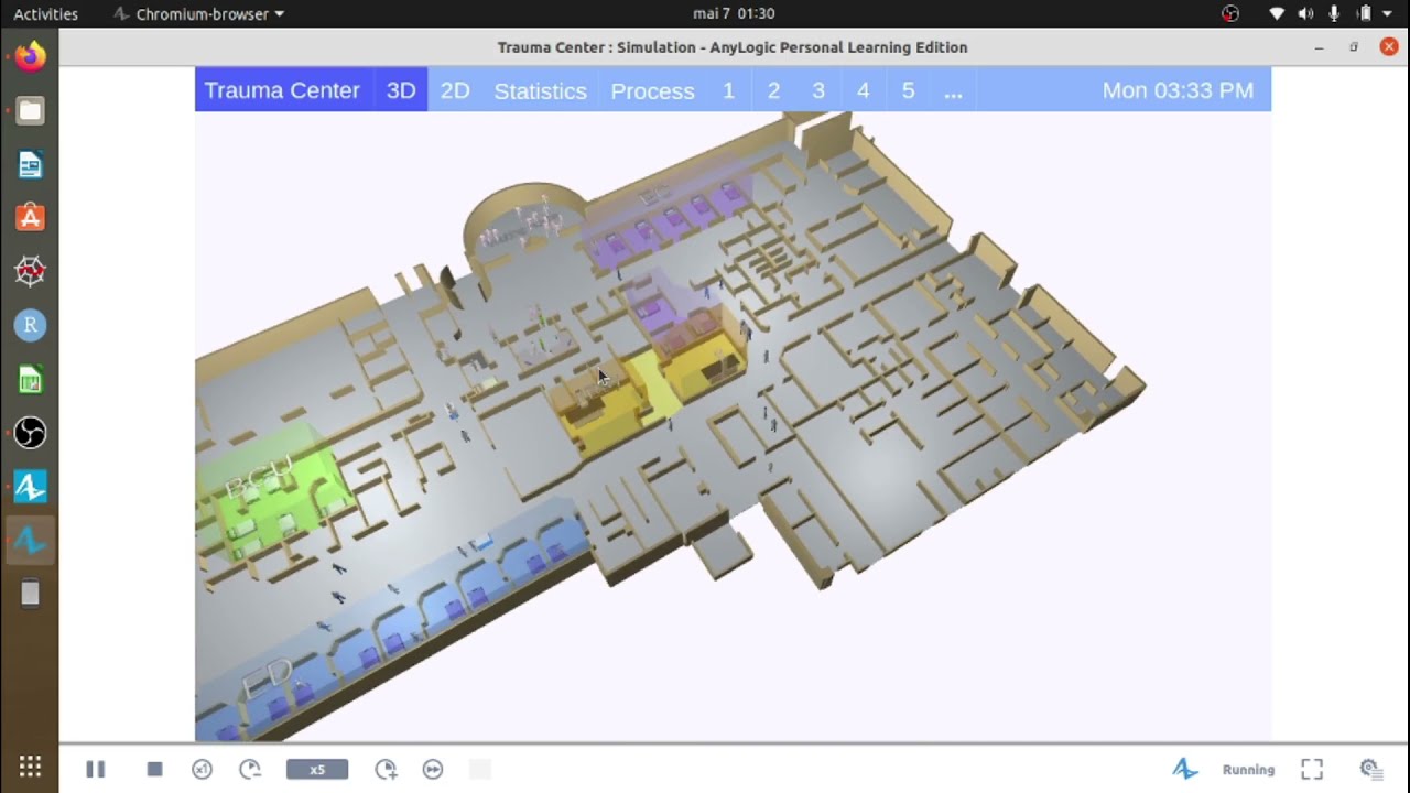 [Simulação] Exemplo simples com Anylogic