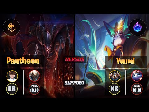 Beryl PANTHEON (Support) [Conqueror] VS YUUMI - Challenger KR Patch 10.10