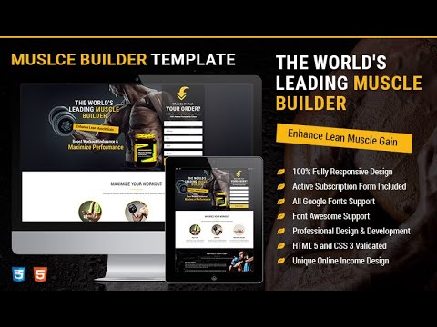 Lead Gen HTML5 Supplements Landing Page Design Templates To Boost Sale Of Your Supplements Product