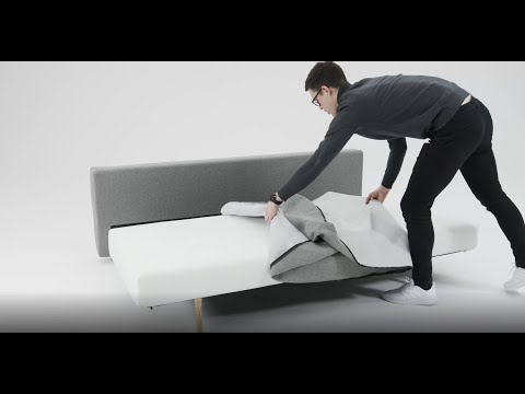 Skift betræk på "Innovation Living" Sliders sofa model.: Merga, Conlix, Achillas. www.sovesofa.dk