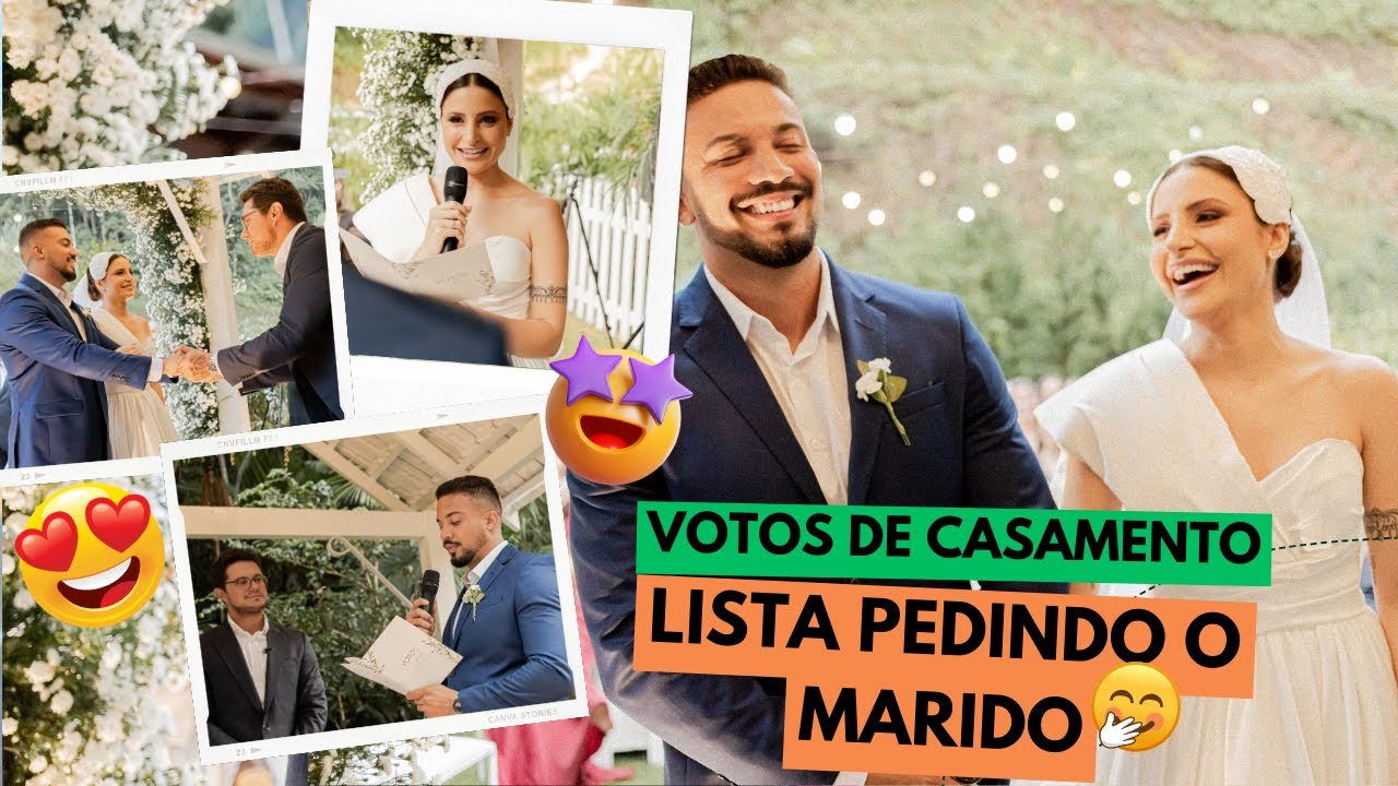 OS VOTOS DE CASAMENTO MAIS LINDOS QUE VOCÊ VERÁ NA SUA VIDA
