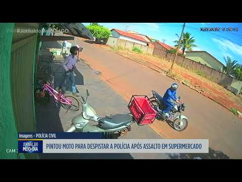 Pintou moto para despistar da polícia após assalto em Bom Jesus de Goiás