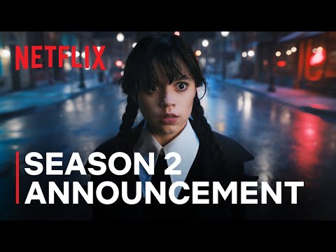 Video trailer för Wednesday Addams | Season 2 Announcement | Netflix