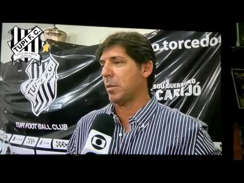 Matéria do MGTV, sobre a apresentação dos jogadores do Tupi .. 10 12 2014