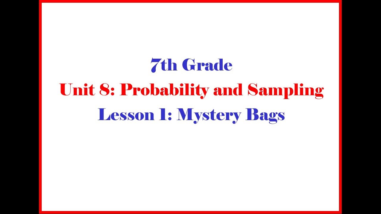 7 8 1 Grade 7 Unit 8 Lesson 1 Morgan