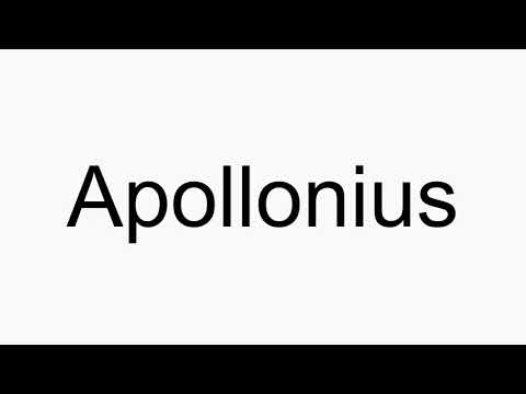 How to pronounce Apollonius