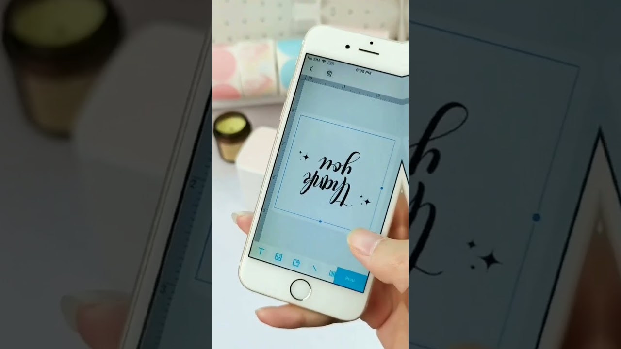 Printing bakery color labels with 241BT printer #phomemo #homemade #homebake #bake #bakery #asmr