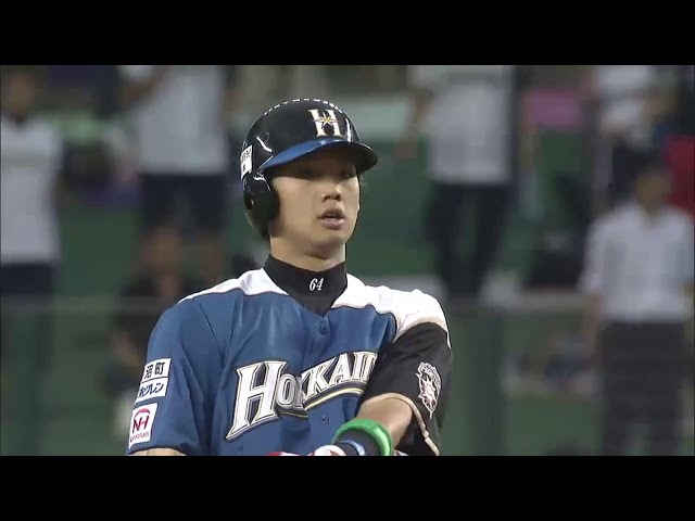 2回表 剛力彩芽似!! ファイターズ・谷口 先制タイムリーヒット!! 2014/7/1 L-F
