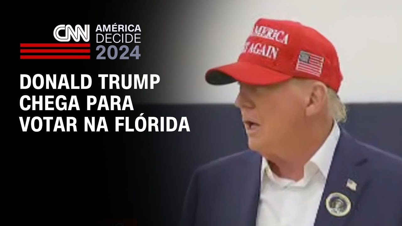 Donald Trump chega para votar na Flórida | BASTIDORES CNN