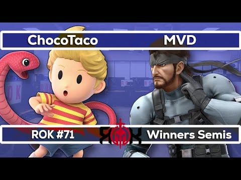 ChocoTaco (Lucas) vs MVD (Snake) - ROK Esports Smash Ultimate #71 - Winners Semis