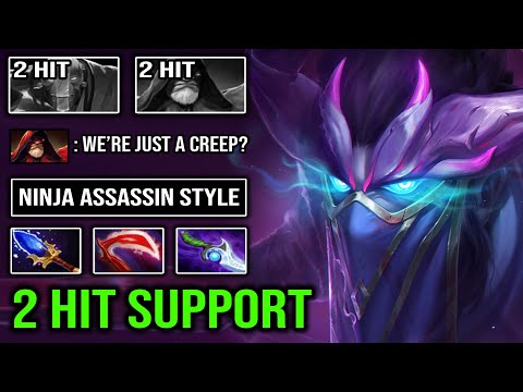 1KILL PER MIN Ultimate Ninja Riki 2 Hit Deleted Support 15Min Godlike with Desolator DotA 2