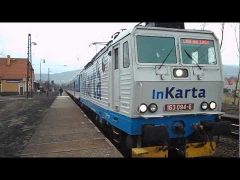 Odjezd vlaku Os 6415 (ČD 163.094) - Libochovany, 5. 4. 2013
