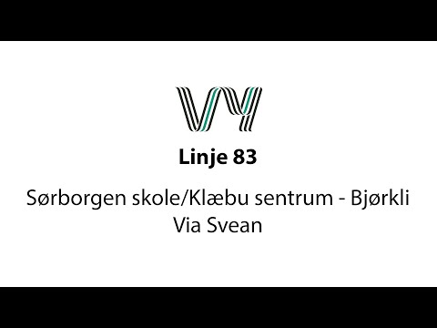 Linje 83 Sørborgen skole/Klæbu sentrum - Svean - Bjørkli
