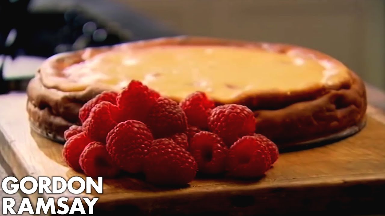 Baked Raspberry and Lemon Cheesecake | Gordon Ramsay
