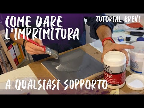 HOW TO IMPRIME A CANVAS/WOOD FOR PAINT - ACRYLIC GESSO - SHORT TUTORIAL ep.1 - OIL PAINTING COURSE