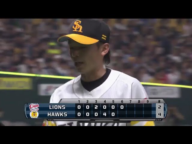 【6回表】自身3連勝へ!! ホークス・東浜 中盤3イニングをパーフェクト!! 2017/5/3 H-L