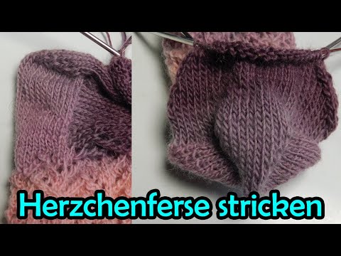 Knitting a heart heel for socks - Romy Fischer knitting pattern